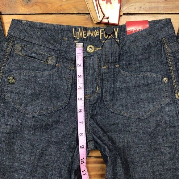 JEANS Foxy jeans regular low rise grey light 70’s size 5 funky wide flare leg - Picture 9 of 11